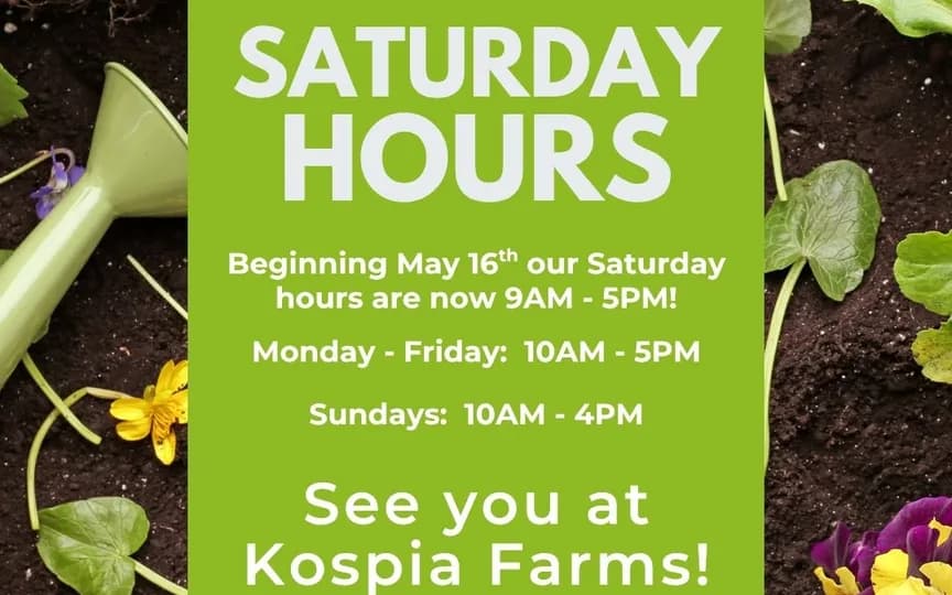 Kospia Farms plant shop in Alburtis, Pennsylvania